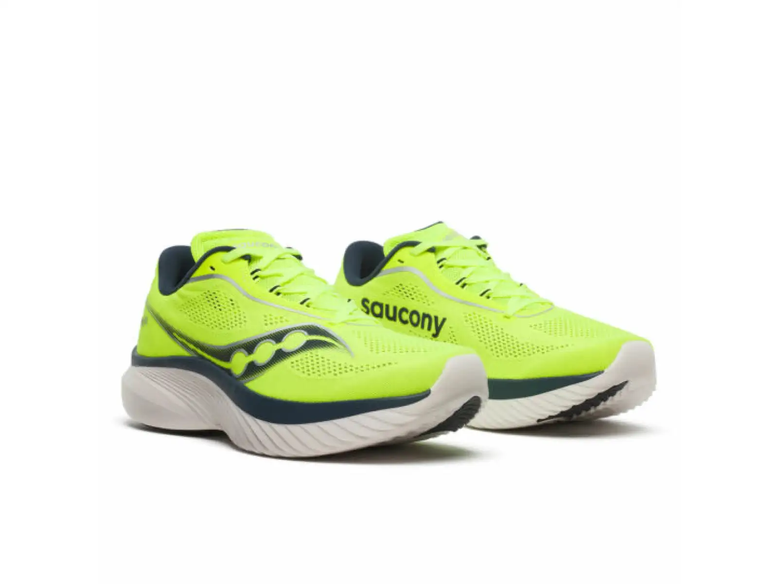 Saucony Kinvara 15 Herrenlaufschuhe Citron Navy