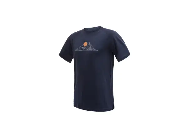 Sensor Merino Blend Moon Herren T-Shirt Kurzarm Deep Blue