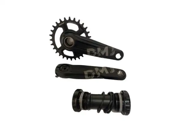 Prowheel CR093A Kinderkurbeln mit einem einzelnen 28-Zahn-Zahnkranz. 140 mm Schwarz.