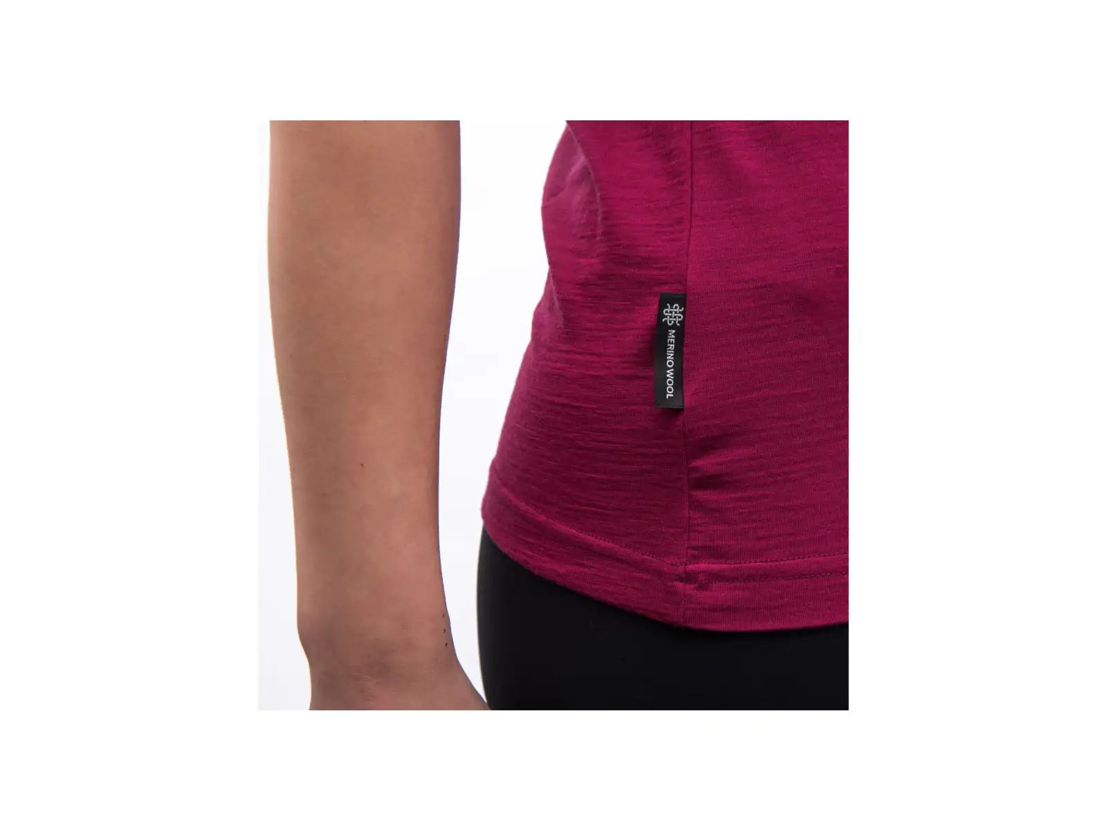 Sensor Merino Active Songbirds Damen T-Shirt kurzarm Lilla