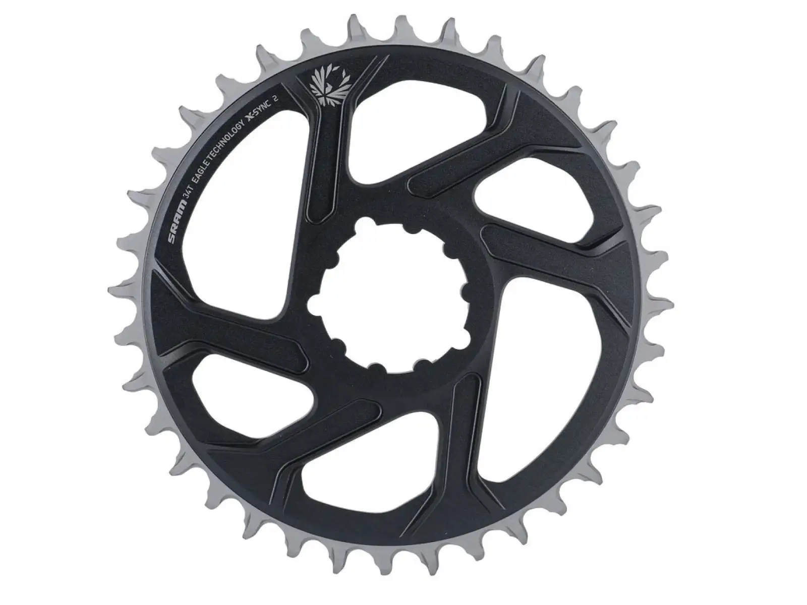 Sram Eagle X-Sync Direct Mount 3 mm Offset Boost 12-fach Kettenblatt 34 Zähne Lunar-Grau