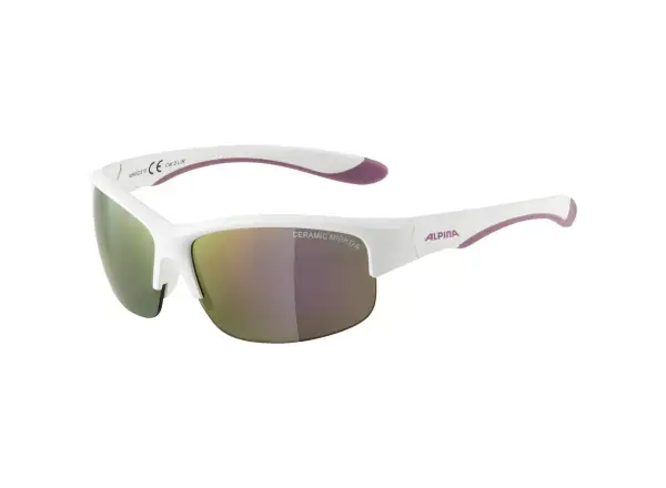 Alpina Flexxy Youth JR Kinderbrille White-Purple Matt/Pink mirror