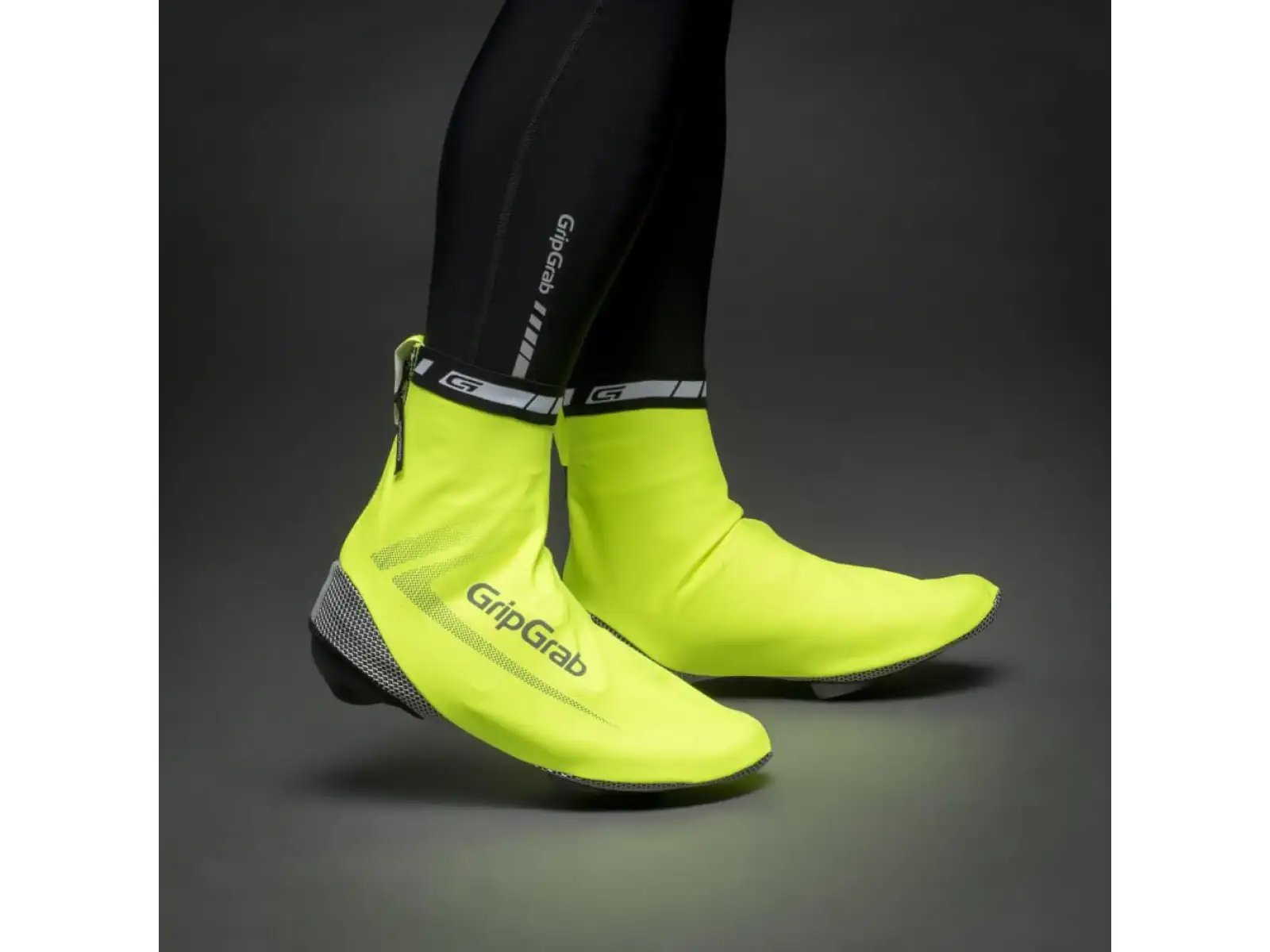 Grip Grab RaceAqua Hi-Vis wasserdichte Überschuhe gelb