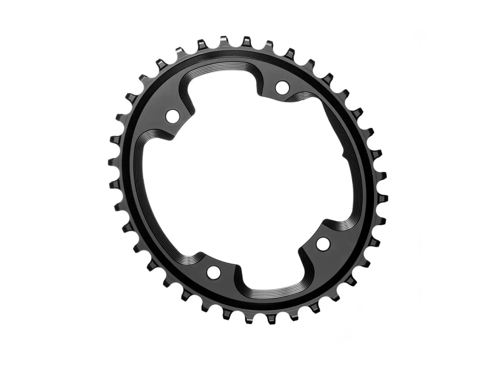 Absolute Black Oval CX 1X Kettenblatt 110/4h Schwarz