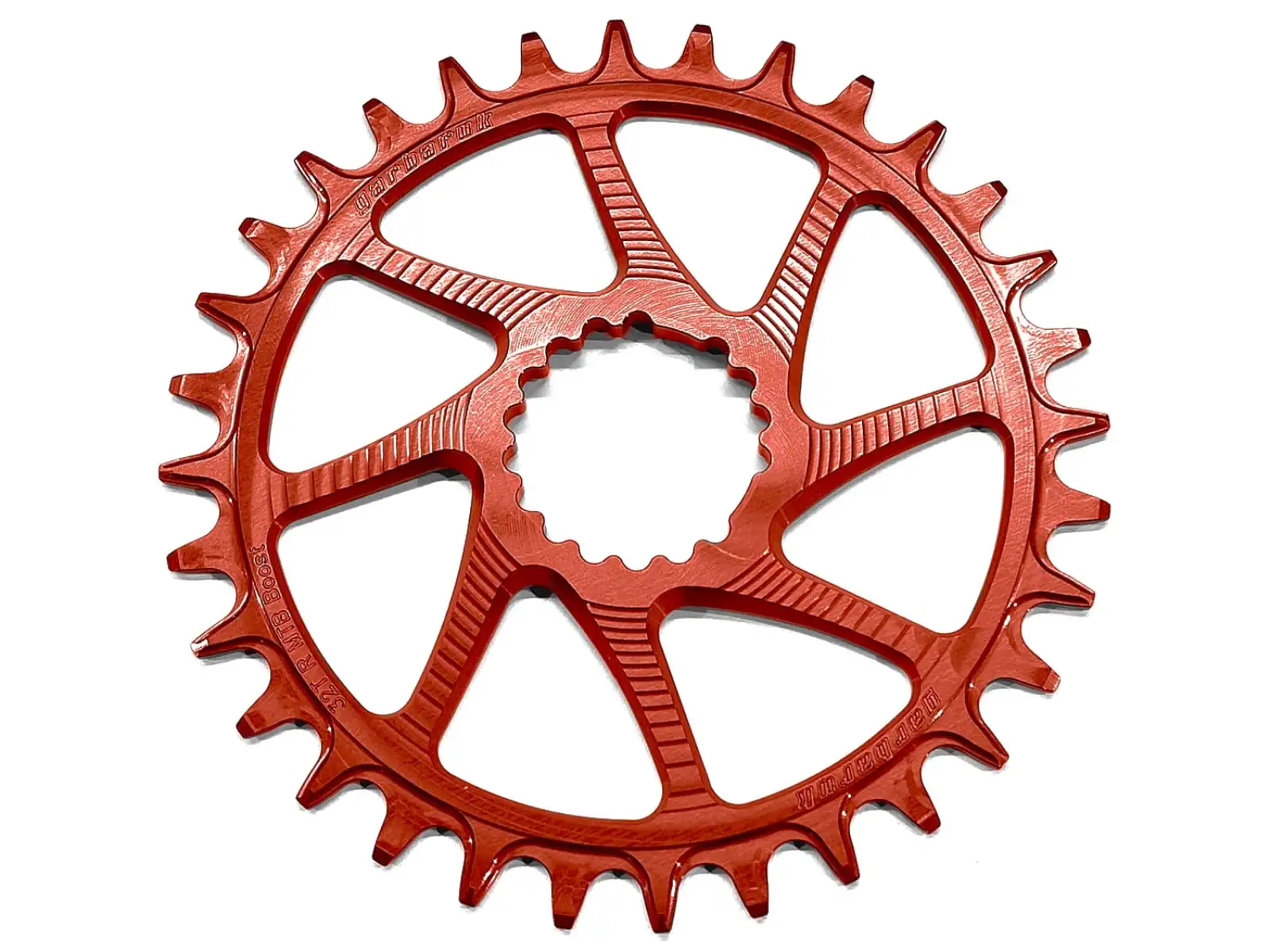 Garbaruk Oval MTB Kettenblatt Cannondale Ai Red Standard mit 34 Zähnen.