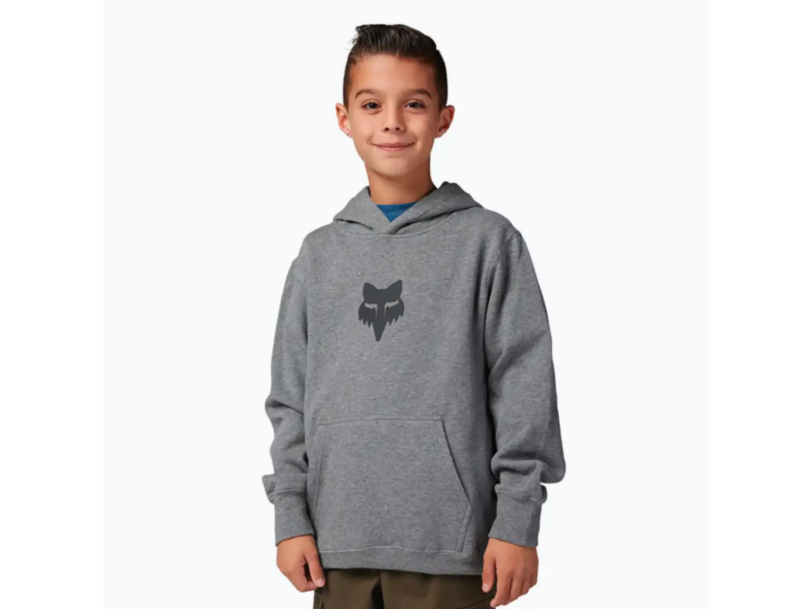 Fox Yth Legacy Fleece Po Kinder Hoodies Heather Graphite Grey