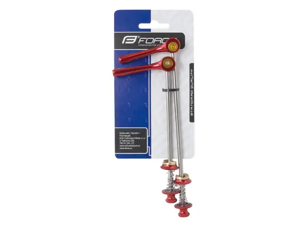 Force Vorder- + Hinter-Schnellspanner Al/Ti rot