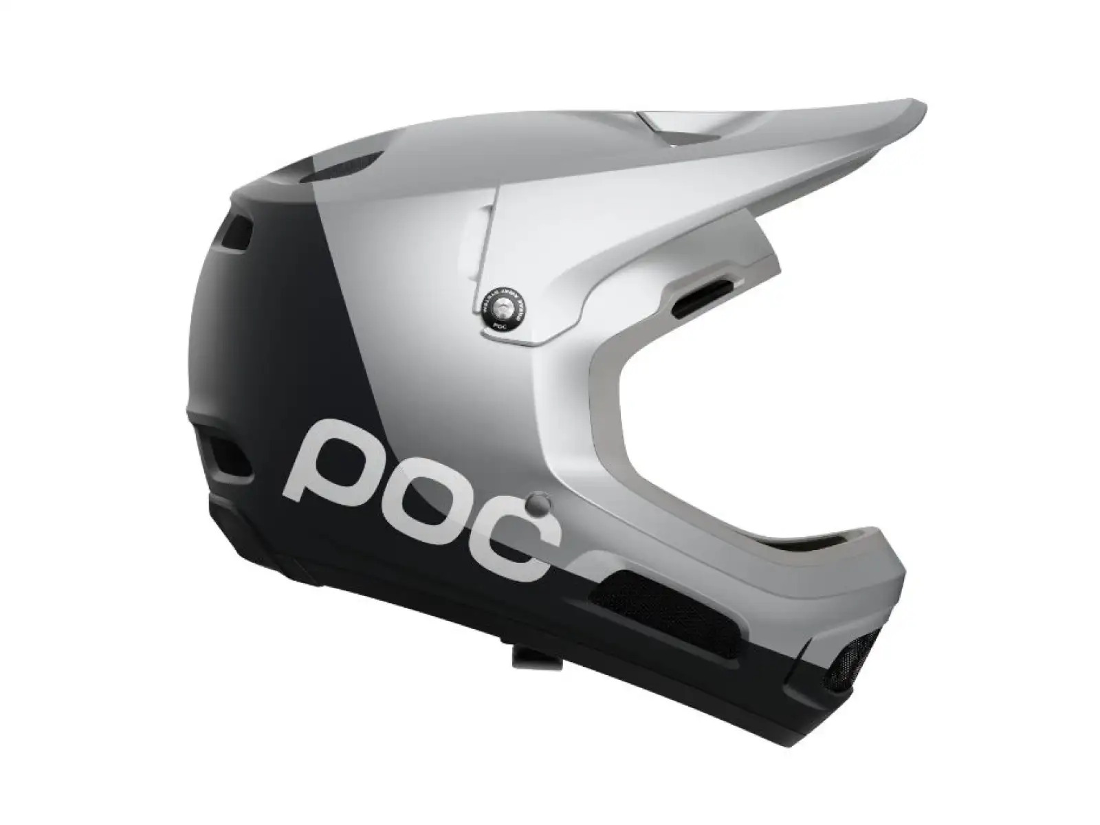 POC Coron Air MIPS Helm Argentite Silver/Uranium Black Matt