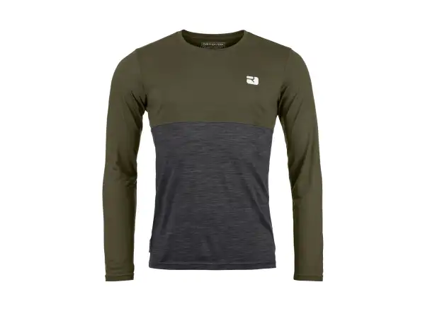 Ortovox 150 Cool Logo Herren T-Shirt Langarm Dark Wild Herbs