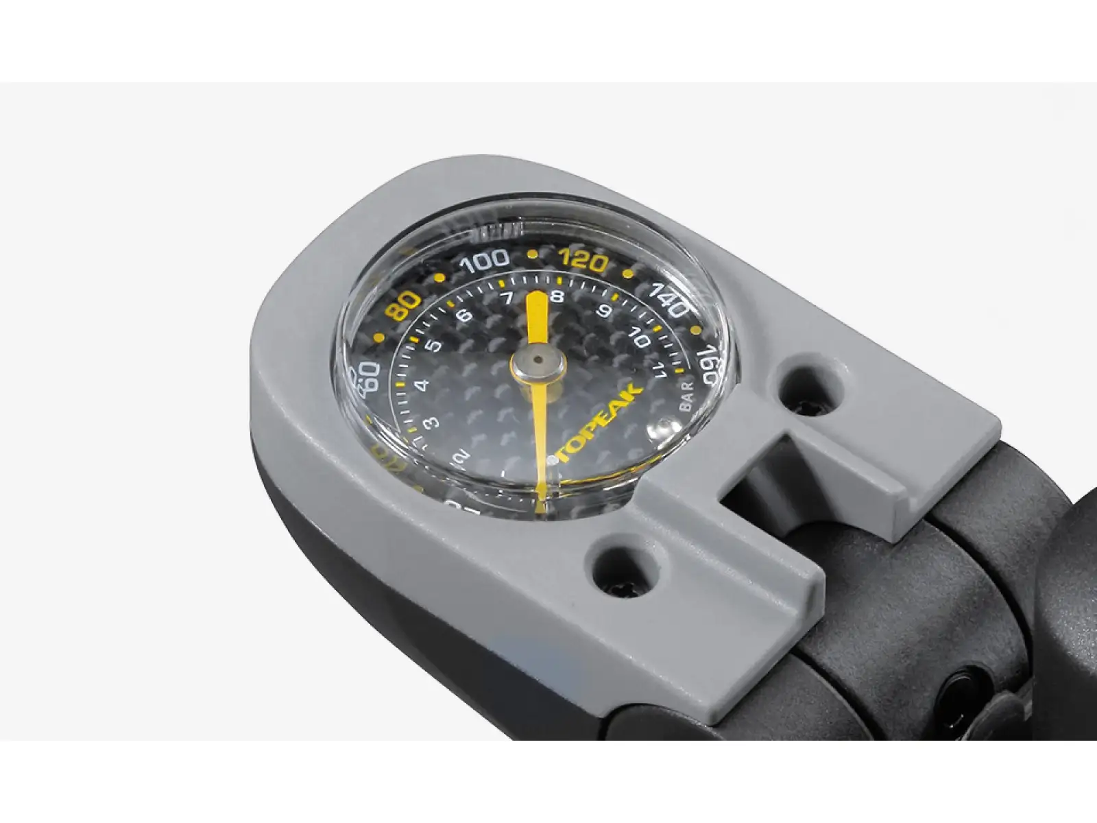 Topeak Mega Morph Werkstatt-Pumpe Schwarz/Silber