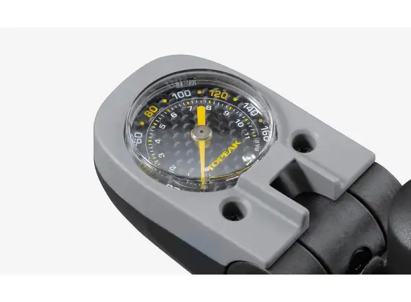 Topeak Mega Morph Werkstatt-Pumpe Schwarz/Silber