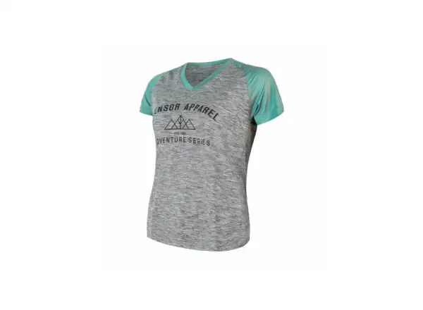 Sensor Charger Damen Trikot Kurzarm grau/Mint