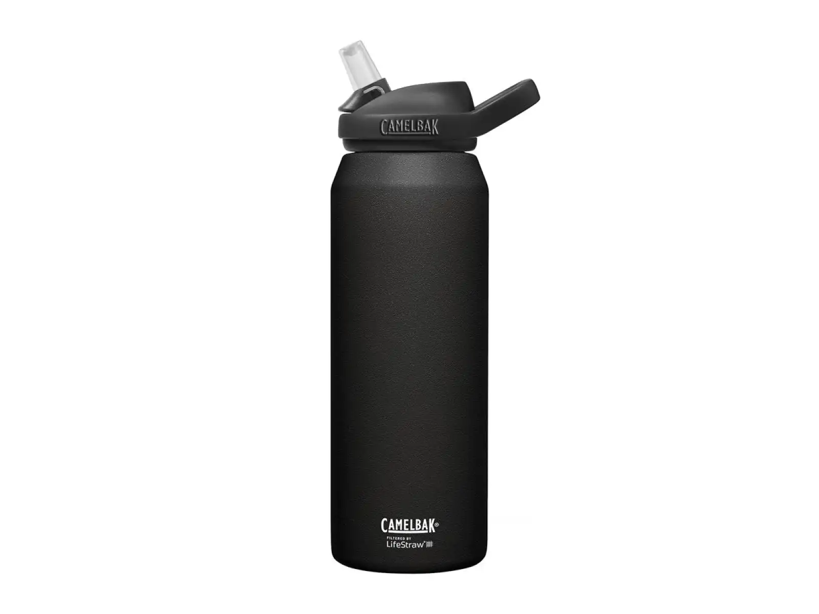 Camelbak Eddy+ Vakuum Edelstahlflasche 1 l LifeStraw Schwarz