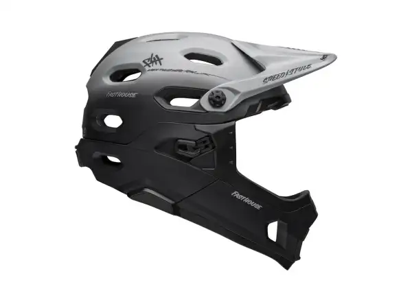 Bell Super DH Spherical Helm Mat Gray/Black Fasthouse