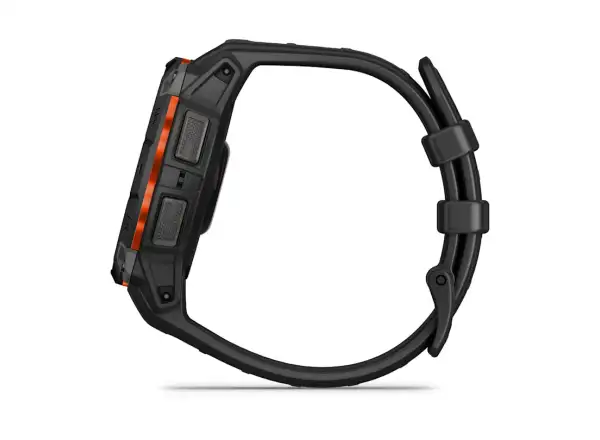 Garmin Instinct 3 Solar 45 mm Smartwatch Schwarz/Schwarzes Armband