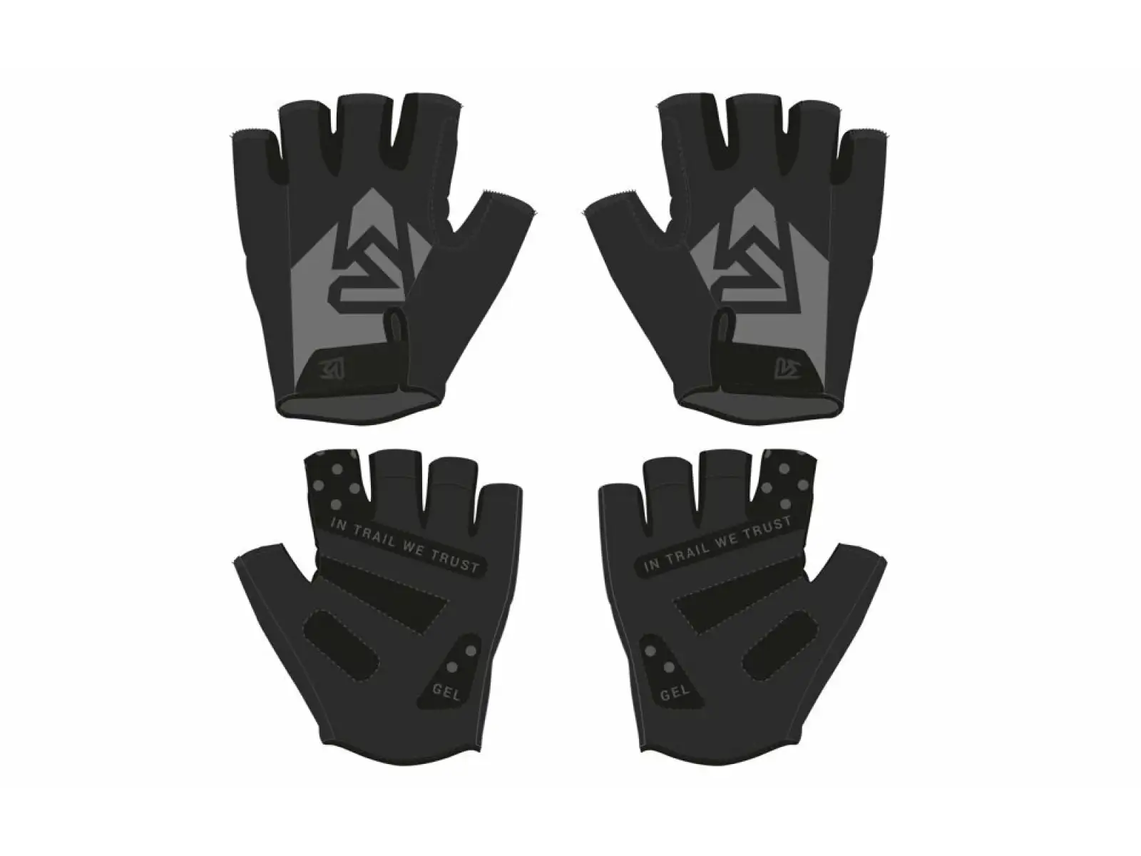 Rock Machine Race Handschuhe schwarz/grau