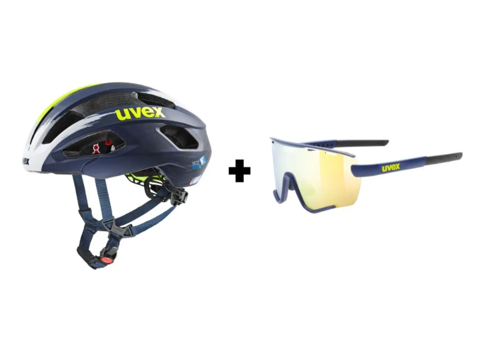 Uvex Sportstyle 236 Set Team Wanty Brille Blue Matt/Yellow Clear Kat. 2 limitiertes Angebot.
