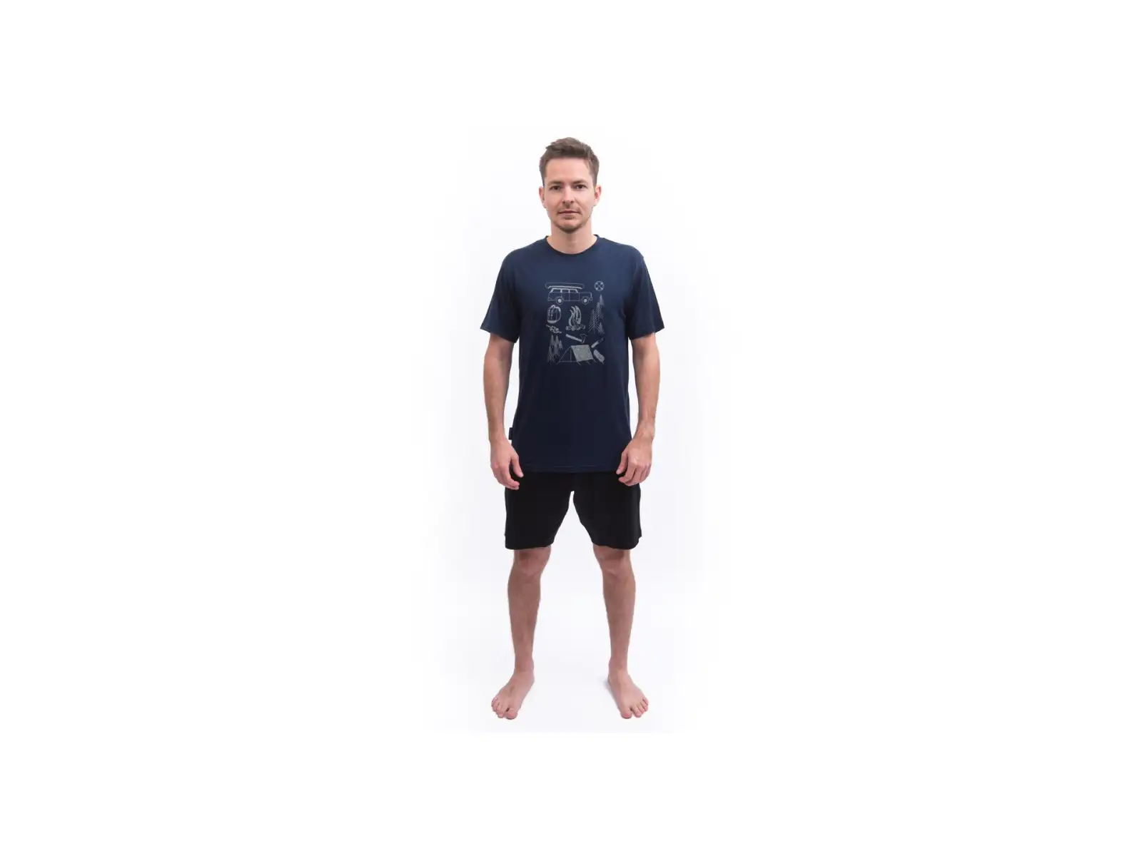 Sensor Merino Active Outside Herren T-Shirt Kurzarm Deep Blue