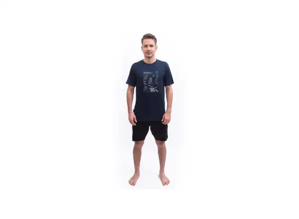 Sensor Merino Active Outside Herren T-Shirt Kurzarm Deep Blue
