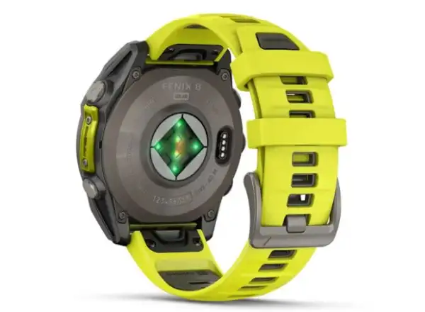 Garmin fenix 8 - 51 mm Solar Sapphire Smartwatch Titanium Yellow/Graphite