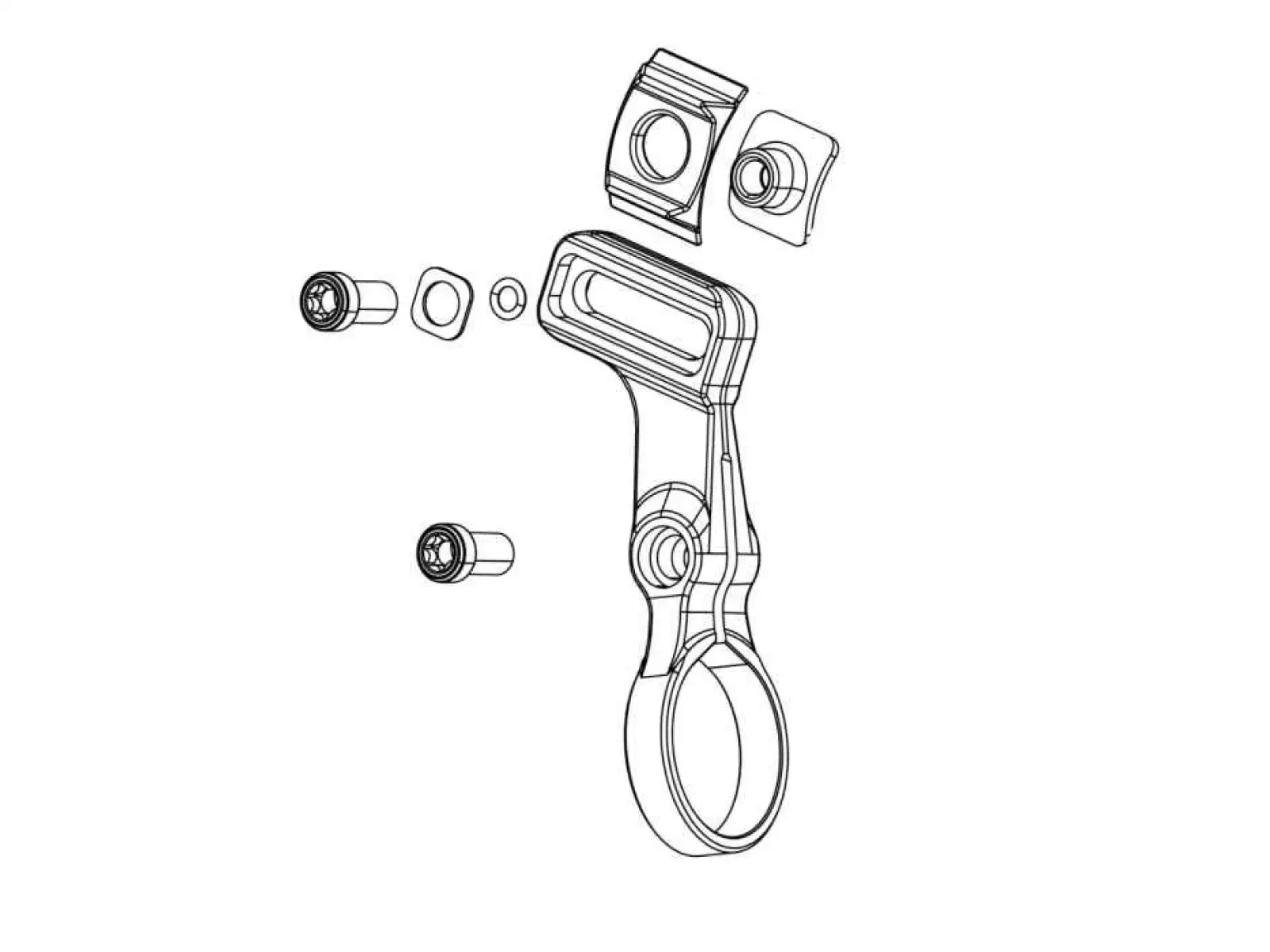 Sram POD AXS Bridge Clamp Schaltklemme für Matchmaker Rechts