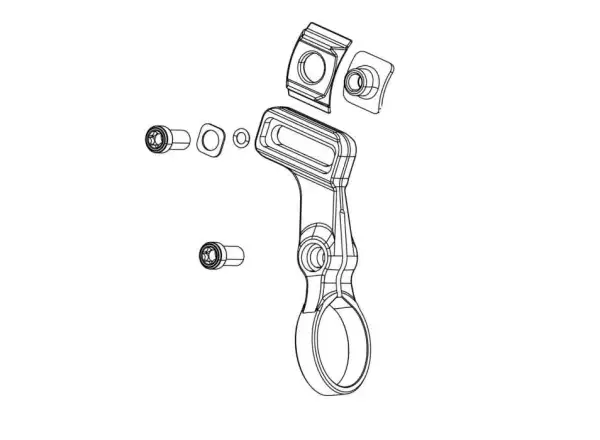 Sram POD AXS Bridge Clamp Schaltklemme für Matchmaker Rechts