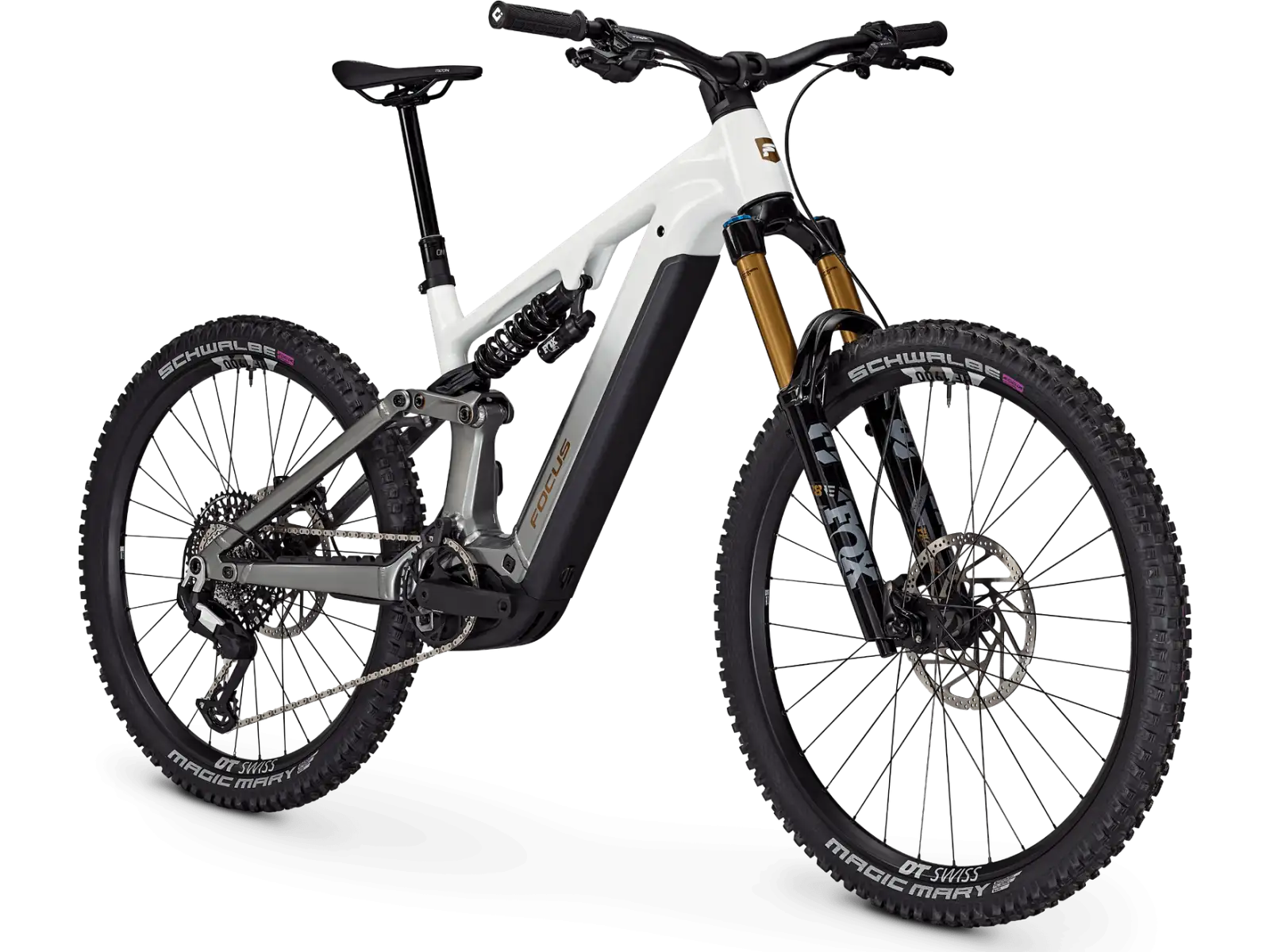 Focus E-Mountainbike – SAM2 6.9 600 Wh White/Steelgrey