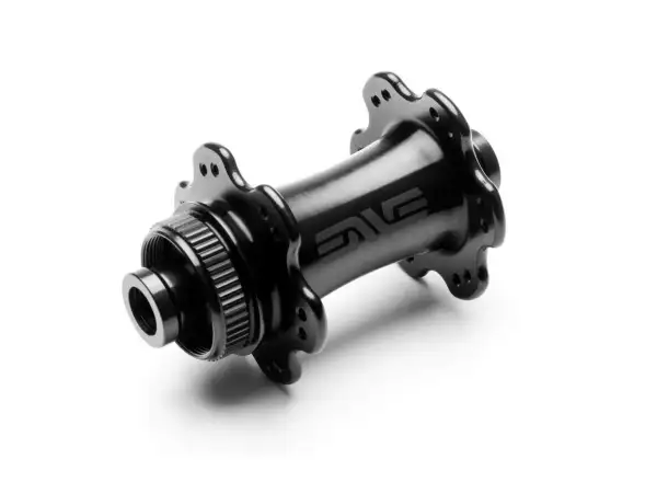 Enve Aluminium Disc CL Vorderradnabe 12x100 mm, 24 Löcher, schwarz.