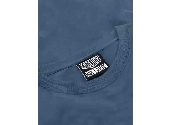 Cycology Road Trip MTB Herren-T-Shirt mit kurzen Ärmeln blau Größe M