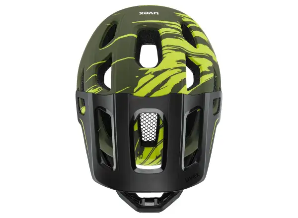 Uvex React JR Fullface MTB Helm Dark olive matt