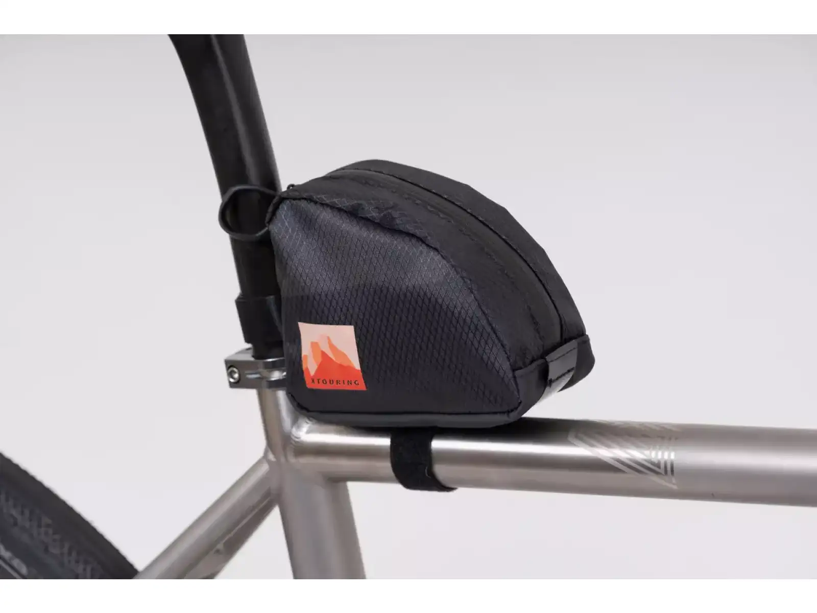 Woho X-Touring Top-tube Bag 0,6 l Rahmen-Tasche Schwarz CyberCam Diamond
