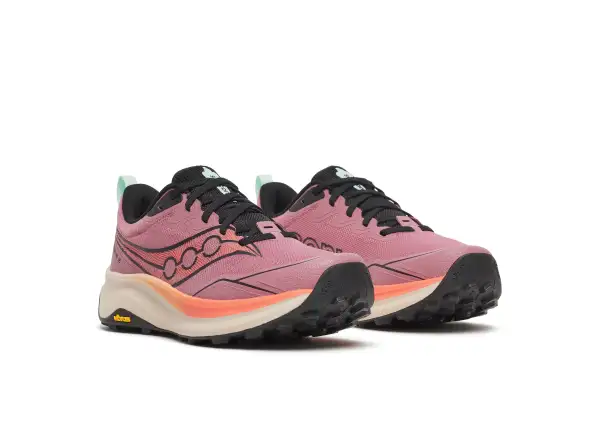 Saucony Peregrine 16 Damen Laufschuhe Mauve/Salmon