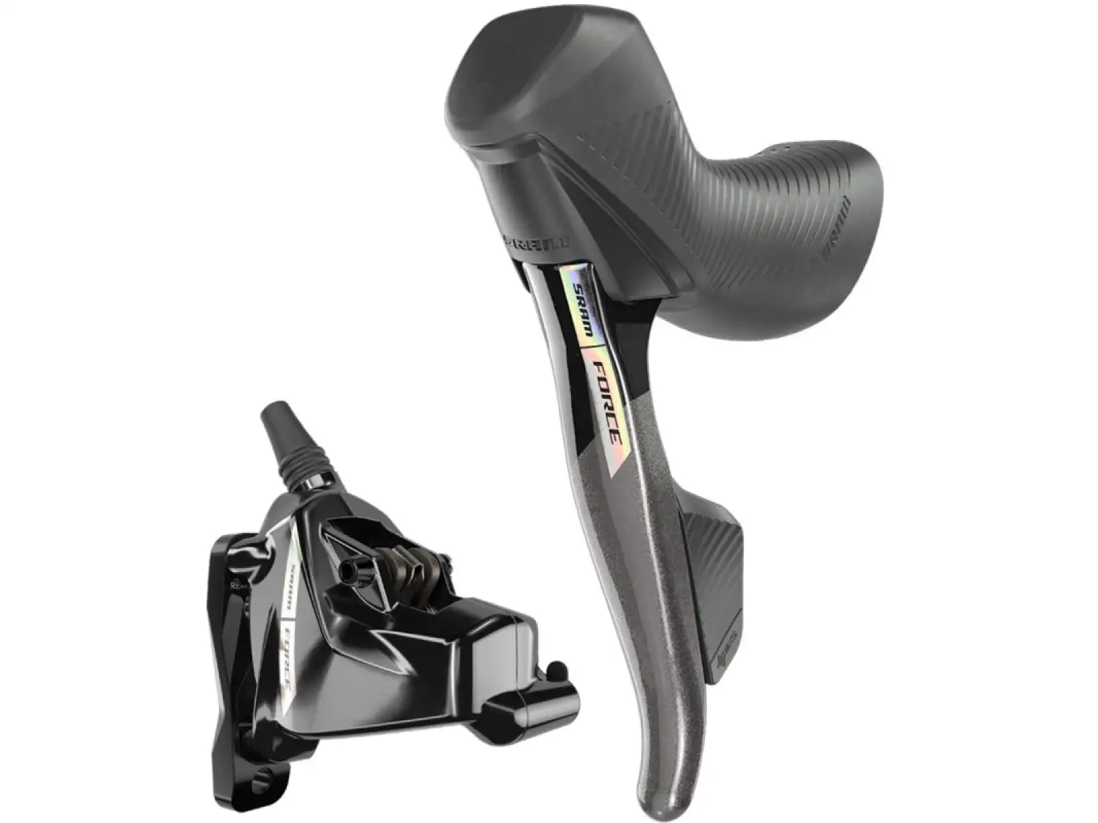 Sram Force eTap AXS HRD D2 Linker Brems-/Schaltgriff & Flat Mount Bremssattel, Leitung 1300 mm