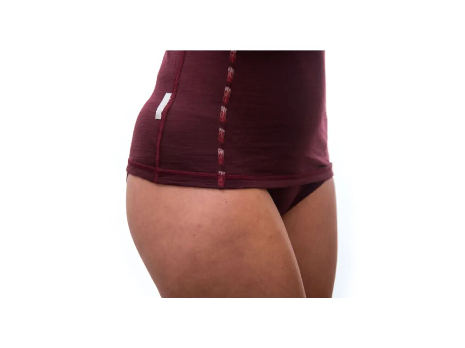 Sensor Merino Air Damen T-Shirt Langarm Port Red