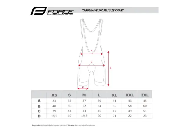 Force B51 Herren Shorts mit Latz und Polsterung Schwarz/Weiß