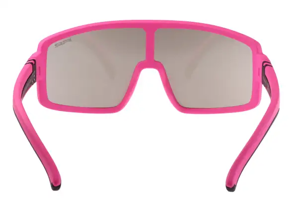 R2 Invader Kinder-Sonnenbrille neon pink/smoke/silber Spiegel