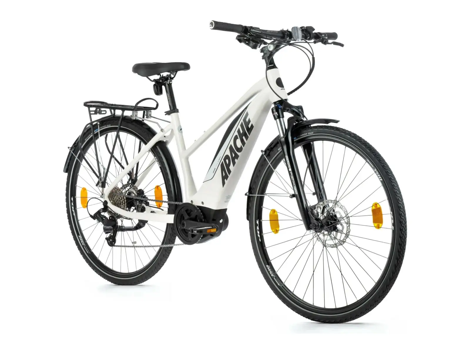Apache Matta 3 Tour Damen E-Crossbike (Bosch) Weiß
