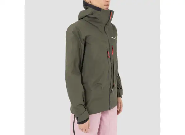 Salewa Sella 3L Powertex Damenjacke Dark Olive