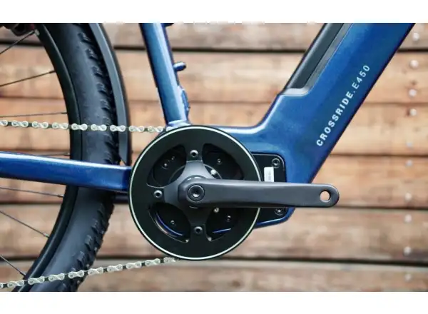 Rock Machine Crossride e450 Cross E-Bike Gloss Metallic Navy/Silver