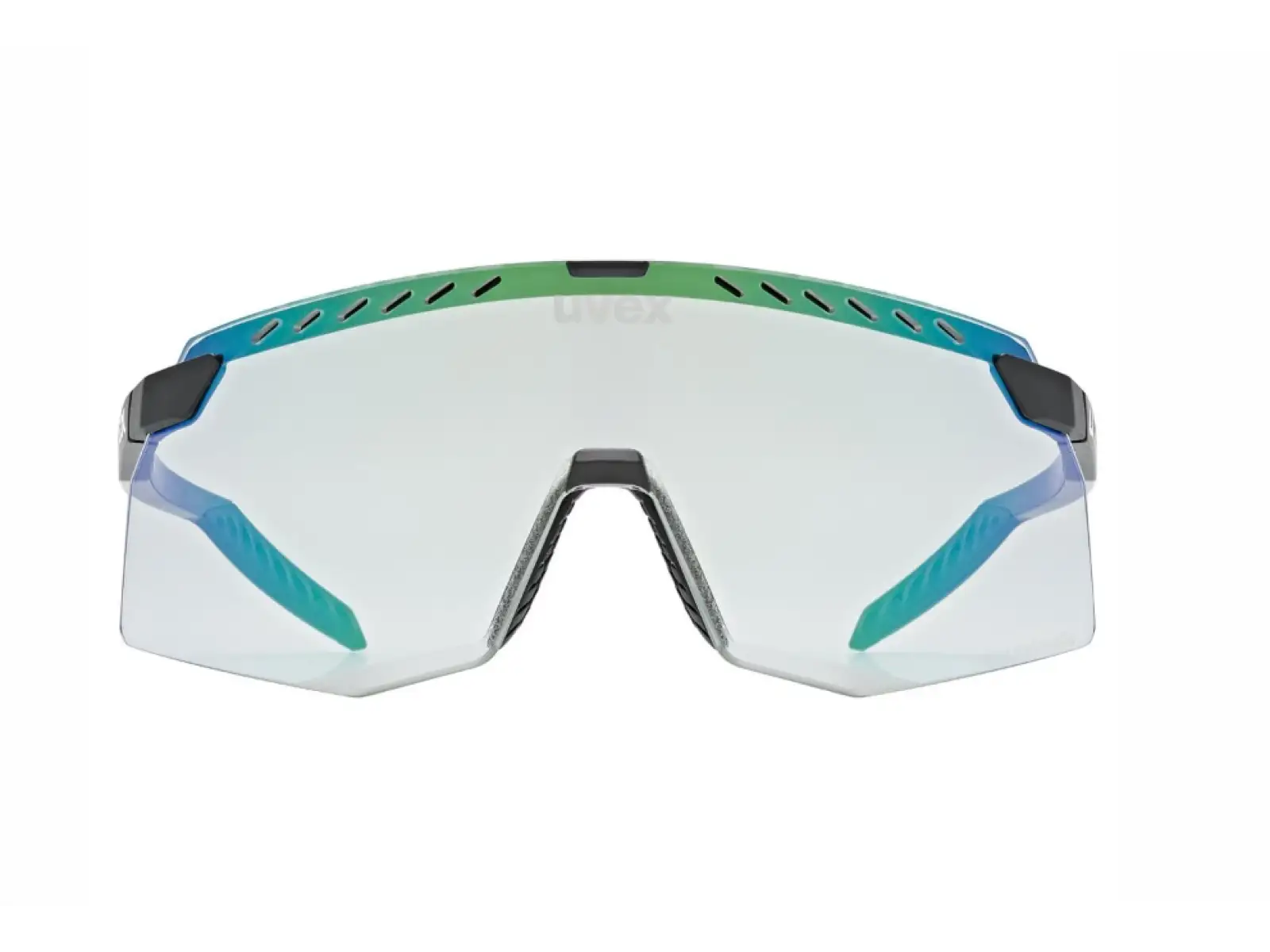 Uvex Pace Stage Variomatic Brille Black Matt/Mirror Green