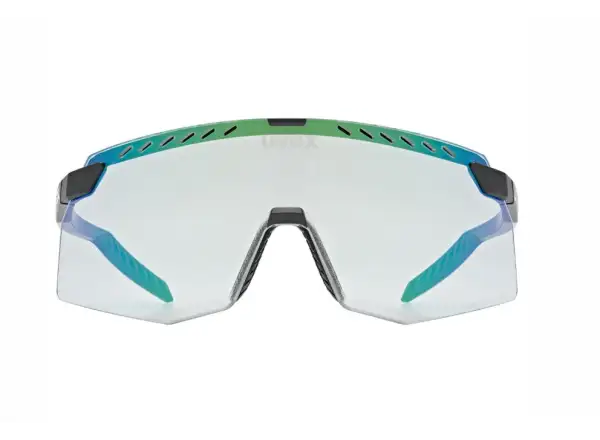 Uvex Pace Stage Variomatic Brille Black Matt/Mirror Green