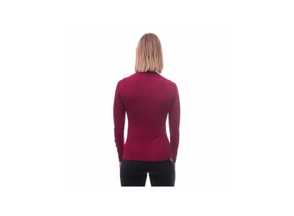 Sensor Double Face Damen-Shirt Langarm Lilla