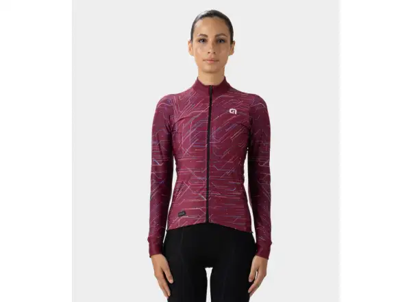 Alé Byte PR-E Damen Langarmtrikot Bordeaux