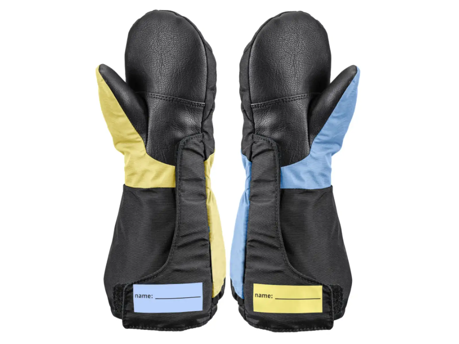 Leki Little Swtch Zero Mitt Long Kinderfäustlinge schwarz/Hellblau/Hellgelb