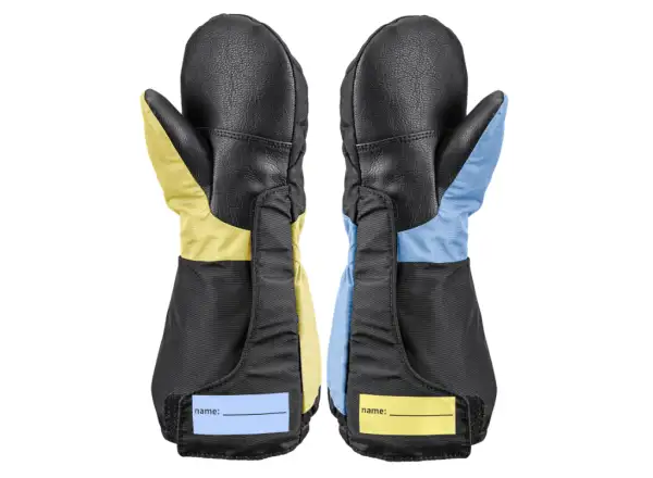 Leki Little Swtch Zero Mitt Long Kinderfäustlinge schwarz/Hellblau/Hellgelb