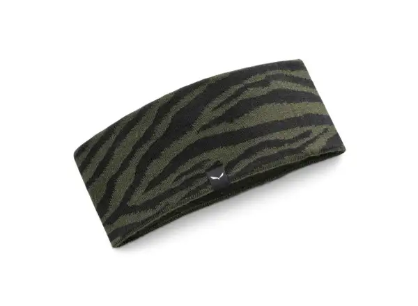 Salewa Sella Alpine Merino Crevasse Stirnband Dunkles Olivenöl