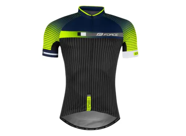 Force Dash Herren Kurzarmtrikot blau/fluoreszierend/schwarz