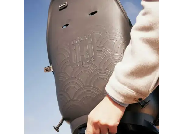 Urban Iki Ta-ke Fahrradsitz für MIK Gepäckträger Bincho Black/Bincho Black