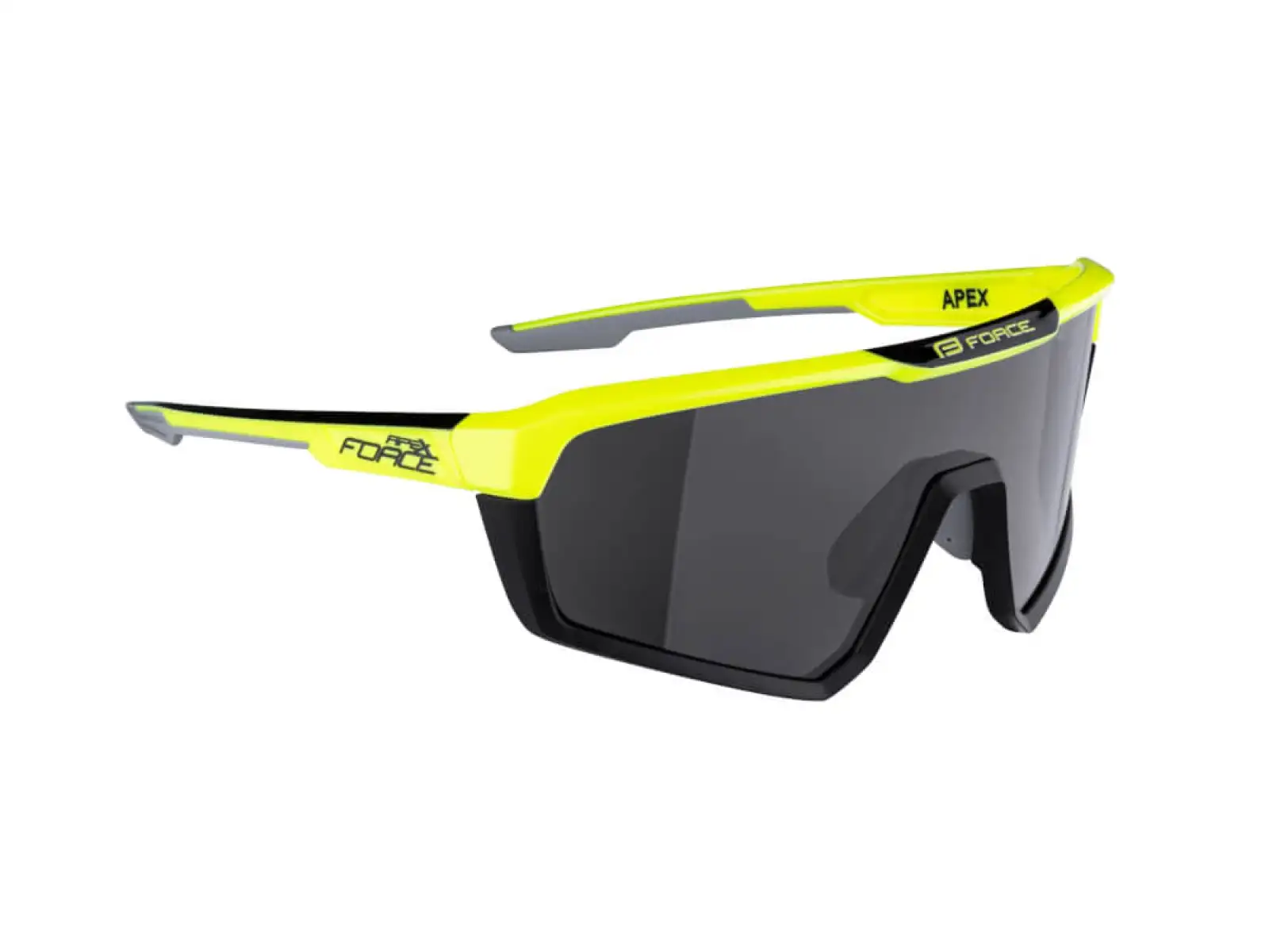 Force Apex Brille in fluo-schwarz/schwarzer Linse