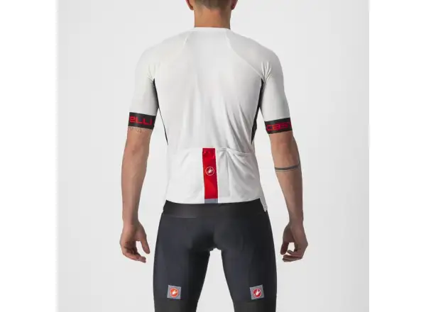 Castelli Entrata VI Herren Kurzarmtrikot elfenbein/hellschwarz/rot